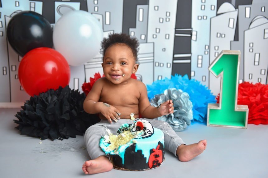 New York City Cake Smash Photography Big Apple
