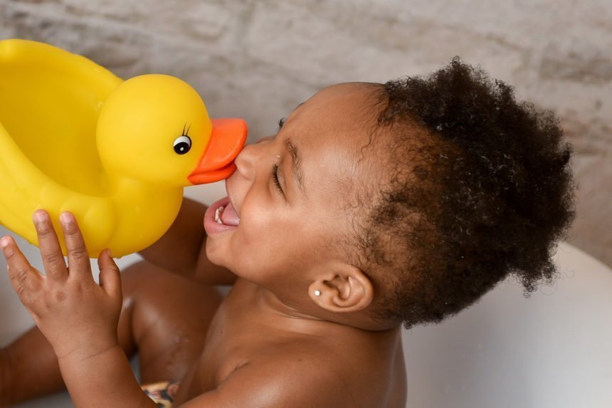 rubber ducky bath time