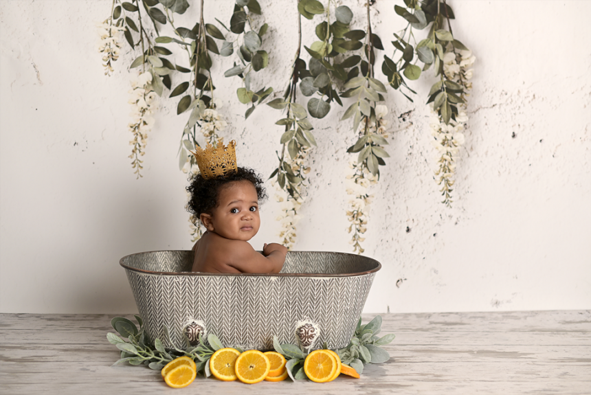 baby fruit bath nyc photographer